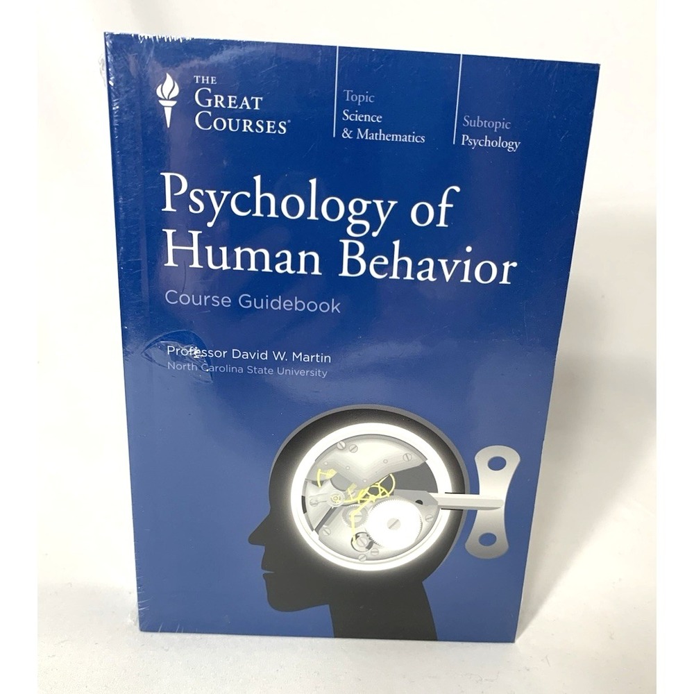 Great Courses-Psychology of Human Behavior- 6 DVDs & Book 1080 min. NEW‎ SEALED